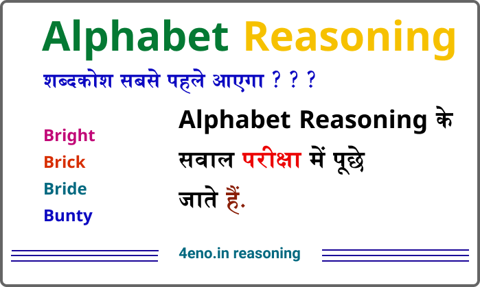 Alphabet Reasoning Questions in Hindi – MCQ टेस्ट वर्णमाला परीक्षण